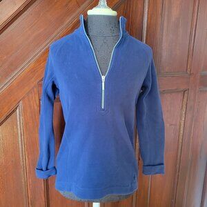 Tommy Bahama Aruba Womens Navy 1/4 Zip Pullover Sweatshirt XS Cotton/Spandex